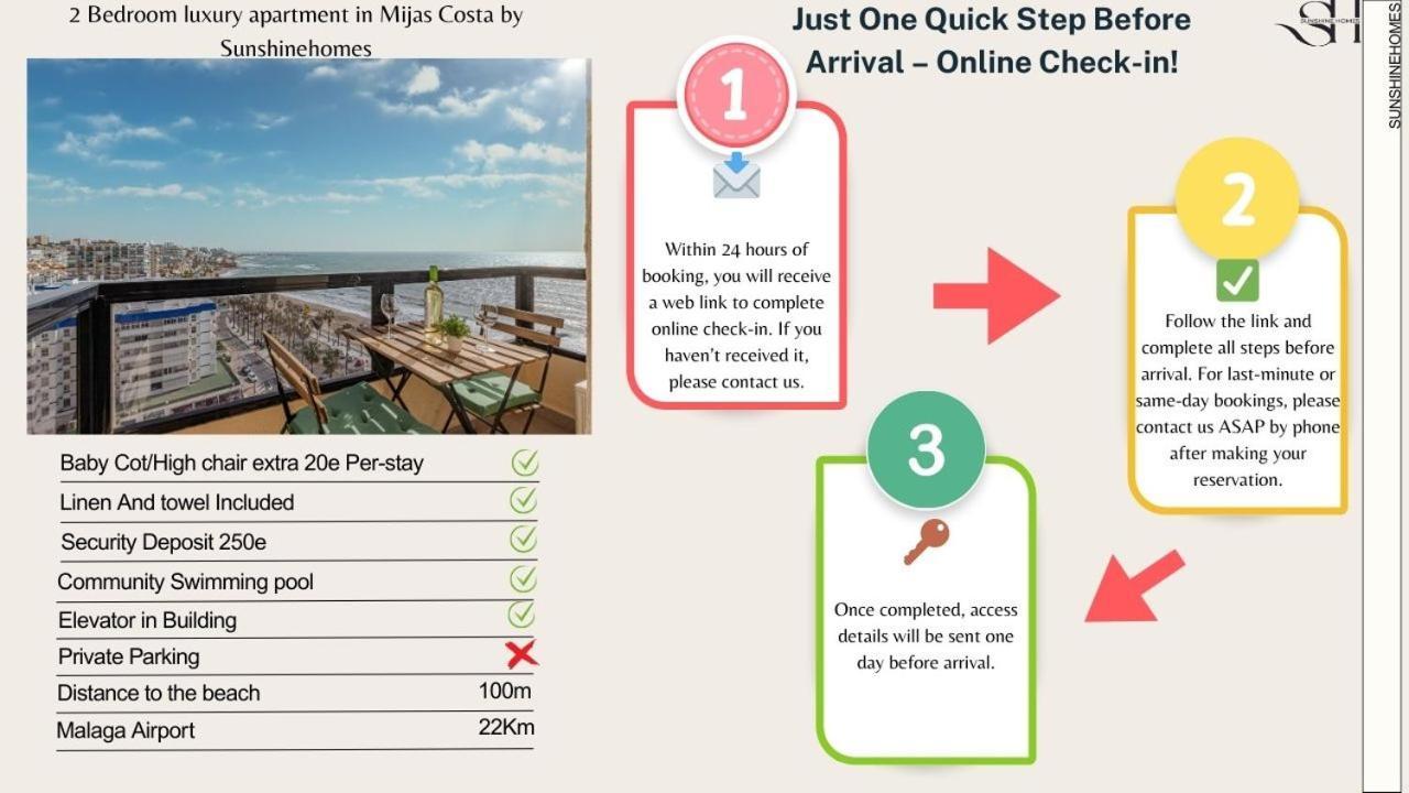 Beachfront With Spectacular Views And Swimming Pool ベナルマデナ エクステリア 写真